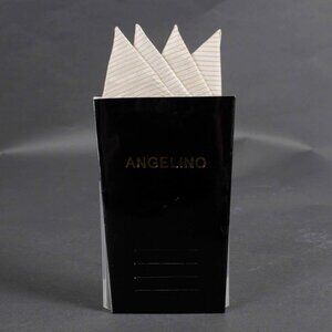 Angelino White Gold Pocket Square Handkerchief